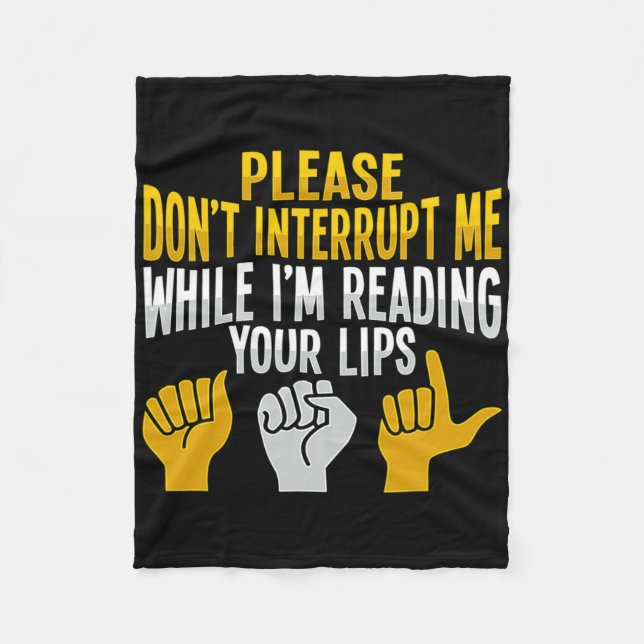 Manta Polar Asl Hand Gesture Deaf Hearing Loss Awareness 9  (Anverso)