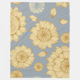 Manta Polar Aspecto de la luz del sol en gris azul suave