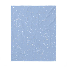 Astrología Azul Pastel Blanco Estrellas Constelaci