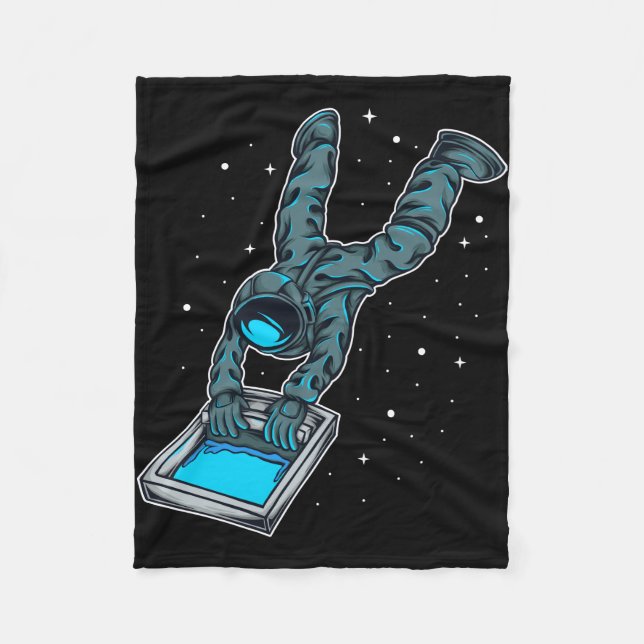 Manta Polar Astronaut Hace Serigrafía (Anverso)