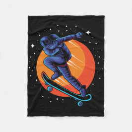 Manta Polar Astronaut Patinando En El Espacio