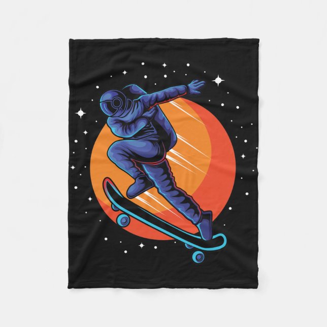 Manta Polar Astronaut Patinando En El Espacio (Anverso)