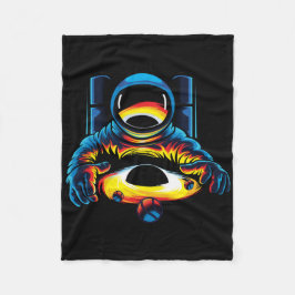 Manta Polar Astronauta Con Agujero Negro