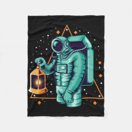Manta Polar Astronauta Con Linterna