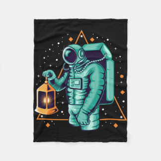 Manta Polar Astronauta Con Linterna