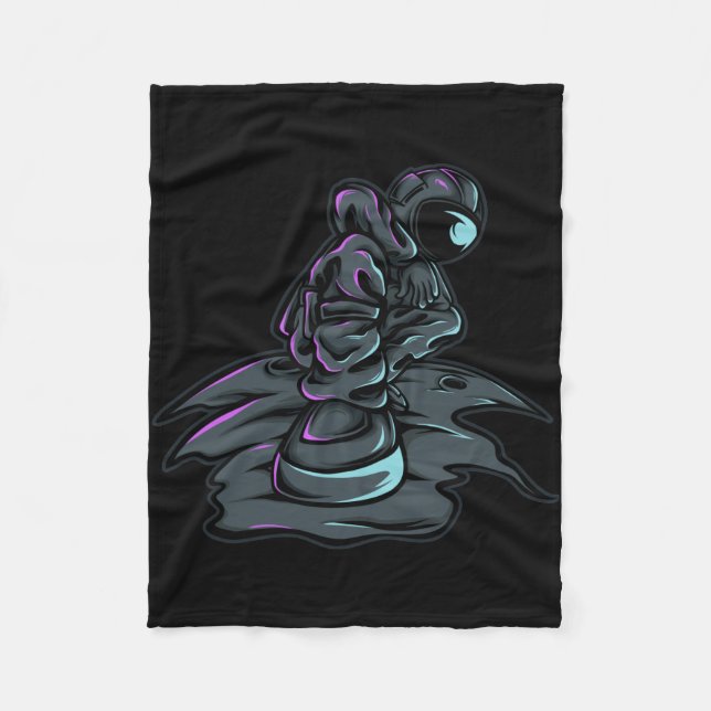 Manta Polar Astronauta de Hip Hop con Estilo (Anverso)
