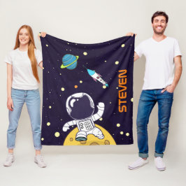 Manta Polar Astronauta espacial flota en el espacio ultraterre