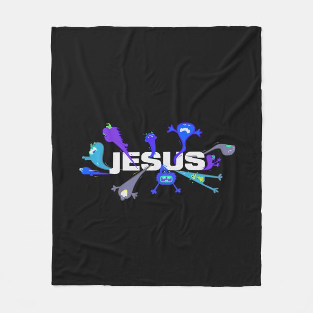 Manta Polar Asustadas Noches de Jesús (Anverso)