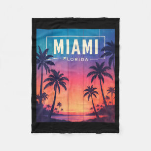 Manta Polar Atardecer de Miami Florida - Recuerdo de Me Encant