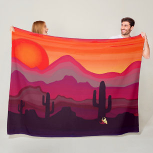 Manta Polar Atardecer del desierto del suroeste de Arizona