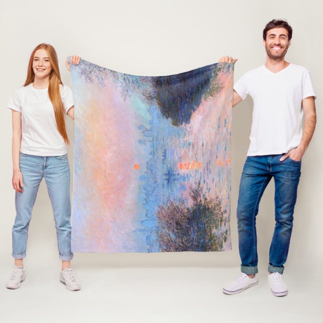 Manta Polar Atardecer en el Sena Claude Monet (In situ)