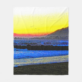 Manta Polar Atardecer Místico 