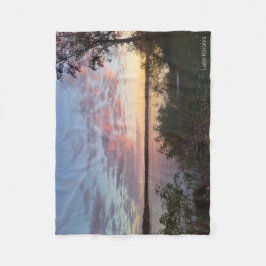 Manta Polar Atardecer Sobre El Lago Koronis