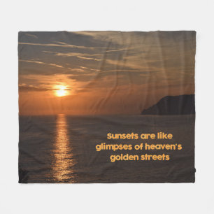 Manta Polar Atardeceres como atisbos de las calles doradas del