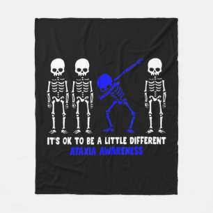 Manta Polar Ataxia Warrior blue Ribbon Awareness Enfermedad ha