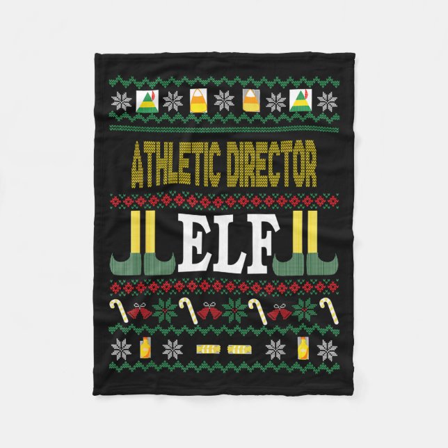 Manta Polar Athletic Director Elf Funny Christmas Gift  (Anverso)