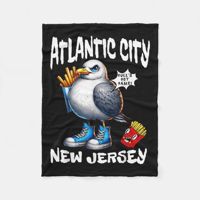 Manta Polar Atlantic City New Jersey Seagull French Fries Funn (Anverso)