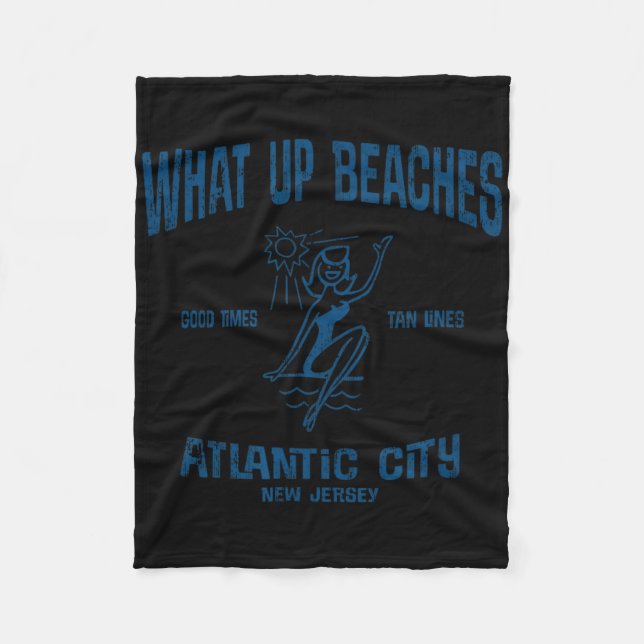Manta Polar Atlantic City Nj Funny Vintage Beee (Anverso)