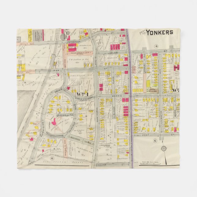Manta Polar Atlas del mapa de Yonkers (Frente (Horizontal))