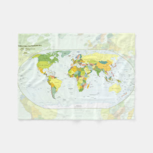 Manta Polar Atlas del País del Mapa Mundial