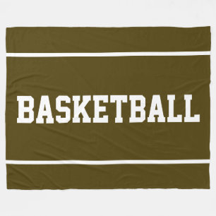 Manta Polar Atletismo Divertido BASKETBALL Franjas de Texto en