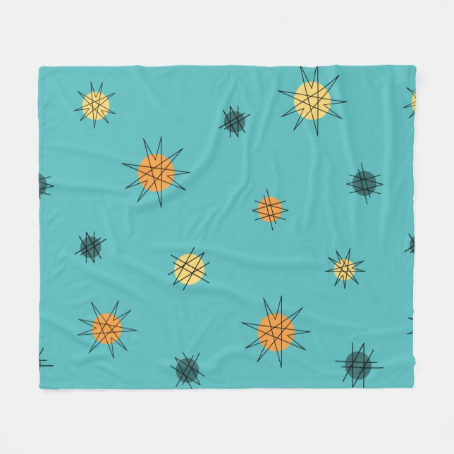Manta Polar Atomic Age Starburst Planets Turquoise (Frente (Horizontal))