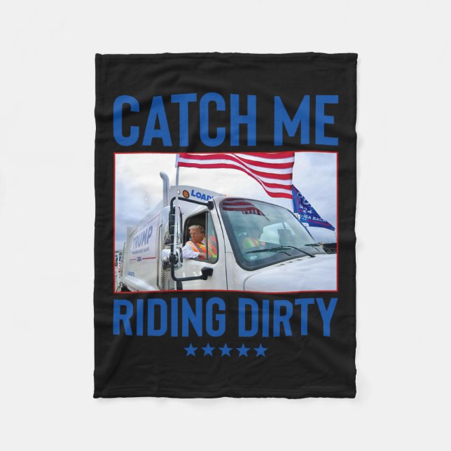 Manta Polar Atrévase en el sucio voto de Garbyge Trump Truck T (Anverso)