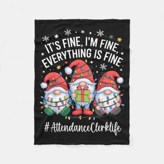 Manta Polar Attendance Clerk Gnome Everything Is Fine Funny Ch (Anverso)