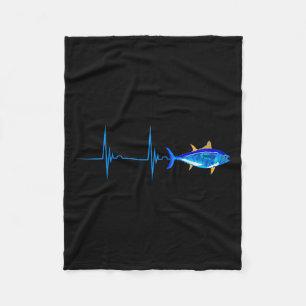 Manta Polar Atún rojo latido Ekg Pescado de mar profundo