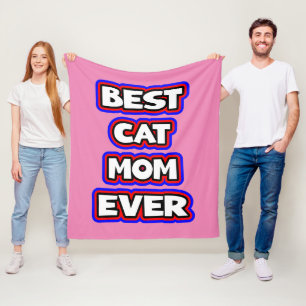 Manta Polar Audaz mejor madre de gato jamás tipográfica