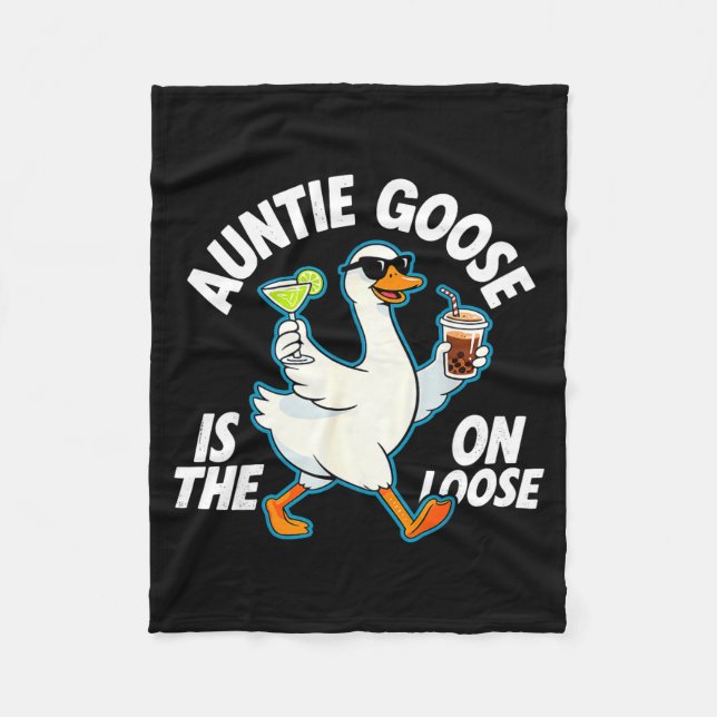 Manta Polar Auntie Goose On The Loose Funny Drinking Gift  (Anverso)