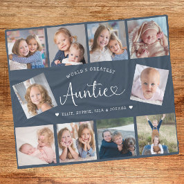 Manta Polar Auntie Photo Collage Script Cute Heart Modern