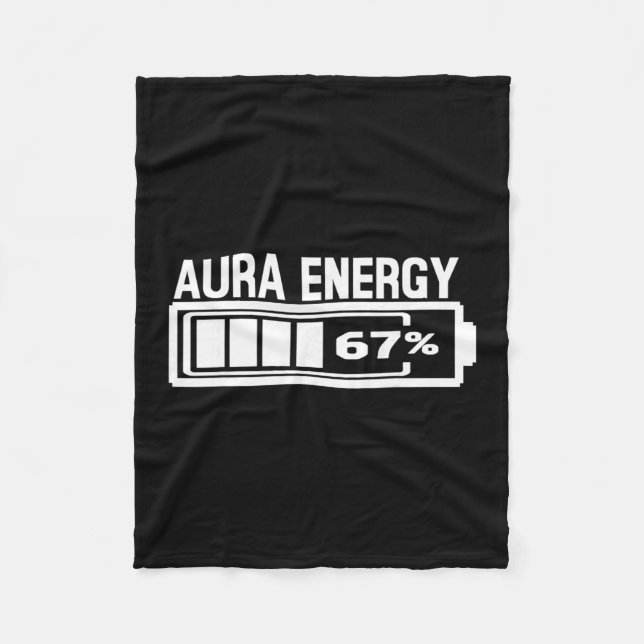 Manta Polar Aura Energy 67 Divertido Seis Memes Gen Alpha Slan (Anverso)