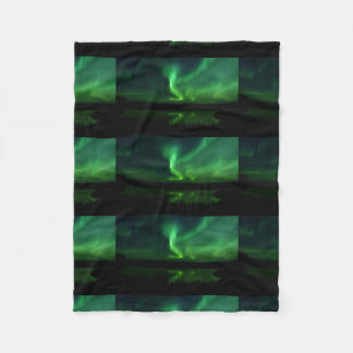 Manta Polar Aurora Boreal Luces del Norte Árboles Naturaleza T