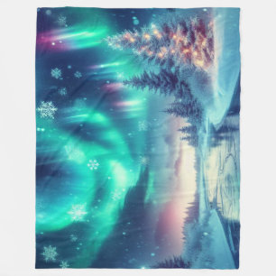 Manta Polar aurora borealis/Navidades/invierno
