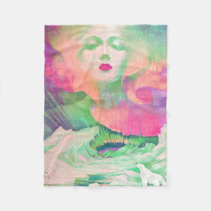 Manta Polar Aurora de Clive Henry color rosa