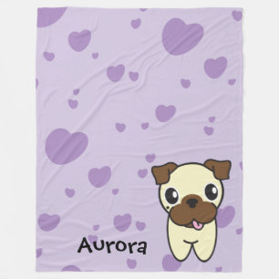 Manta Polar Aurora muy linda el barro amasado Purple Heart