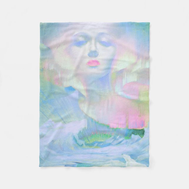 Manta Polar Aurora por Clive Henry luz pastel (Anverso)