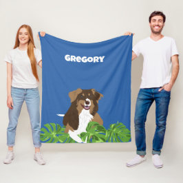 Manta Polar Aussies Pastores Australianos Perros Tropicales