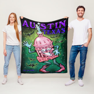 Manta Polar Austin Texas Fleece Blanket
