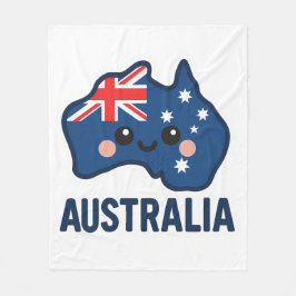 Manta Polar Australia Kawaii Fusion - Negrita y Adorable