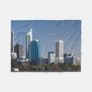 Manta Polar Australia, Perth, paisaje urbano de la ciudad desd