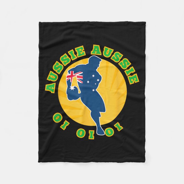 Manta Polar Australia Rugby, Wallabies Aussie Aussie Aussie Oi (Anverso)