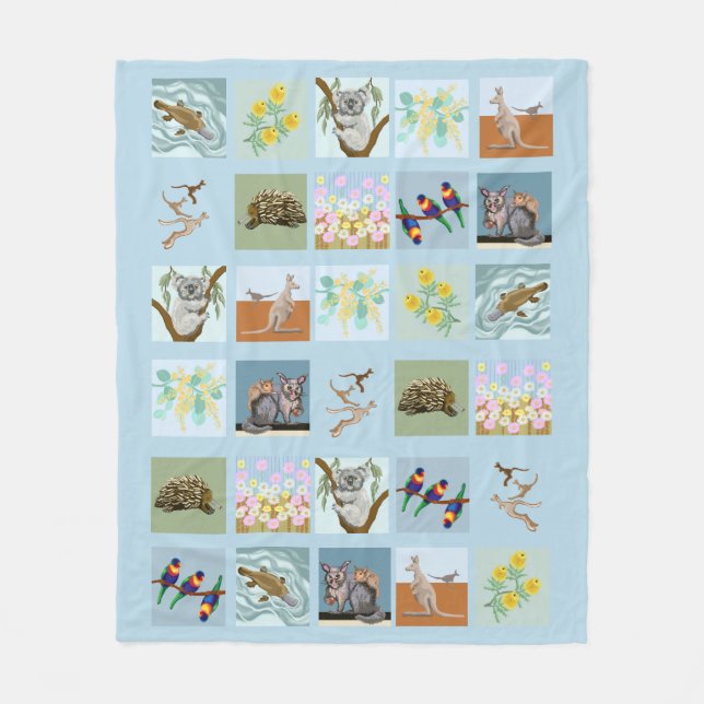 Manta Polar Australian Baby Blanket (Anverso)