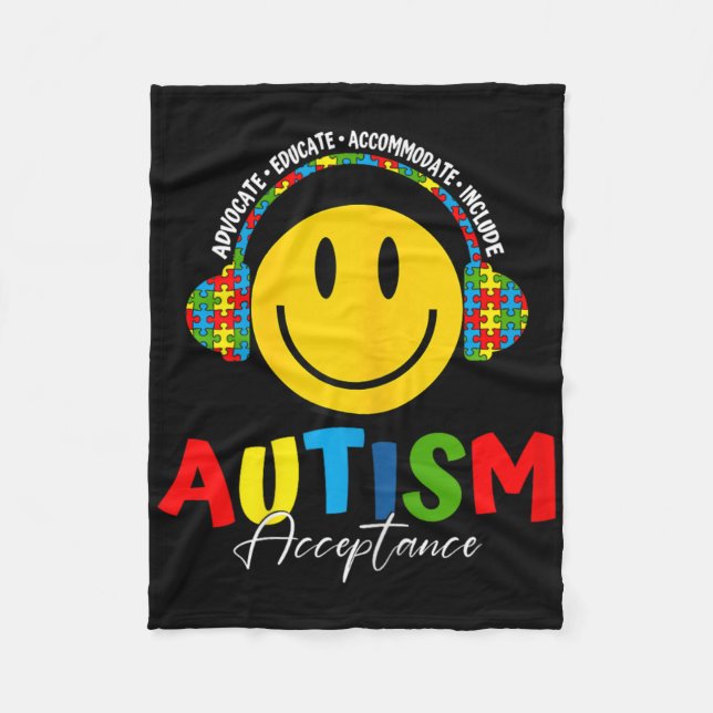 Manta Polar Autism Awareness Acceptance Special Education Teac (Anverso)