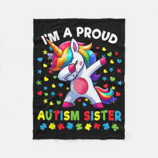 Manta Polar Autism Awareness Dabbing Unicorn Puzzle Pieces 