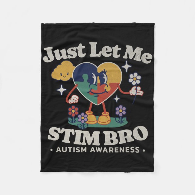 Manta Polar Autism Awareness Support Stimming Cute Butterfl (Anverso)