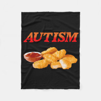 Manta Polar Autismo Alimentos Chicken Chicken Lover Foodie Nug