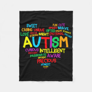 Manta Polar Autismo Corazón Autismo Conciencia Orgulloso Autis