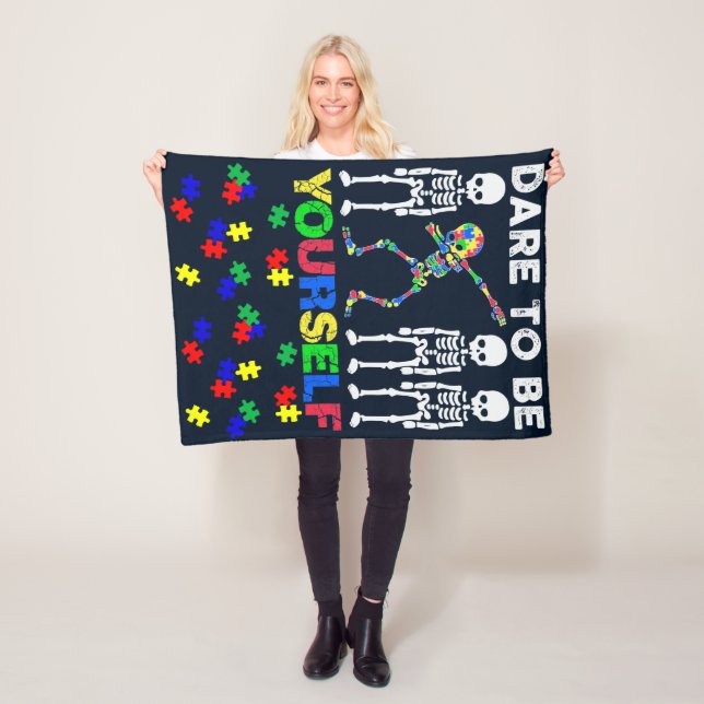 Manta Polar Autismo - Fleece Blanket, 30 "x40" (In situ)